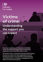 Victims of crime: Understanding the support you can expect