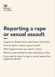 Reporting a rape or sexual assault